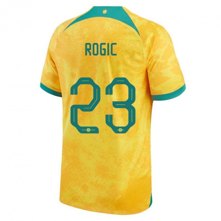 Criança Camisola Australiana Tom Rogic #23 Dourado Principal 22-24 Camisa Brasil