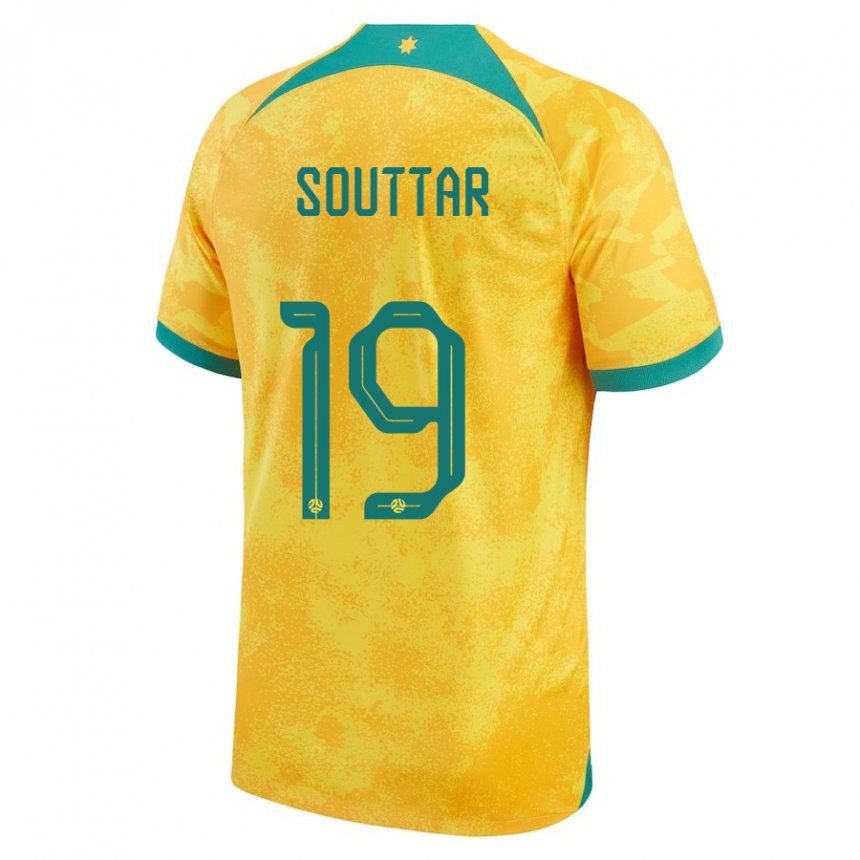 Criança Camisola Australiana Harry Souttar #19 Dourado Principal 22-24 Camisa Brasil