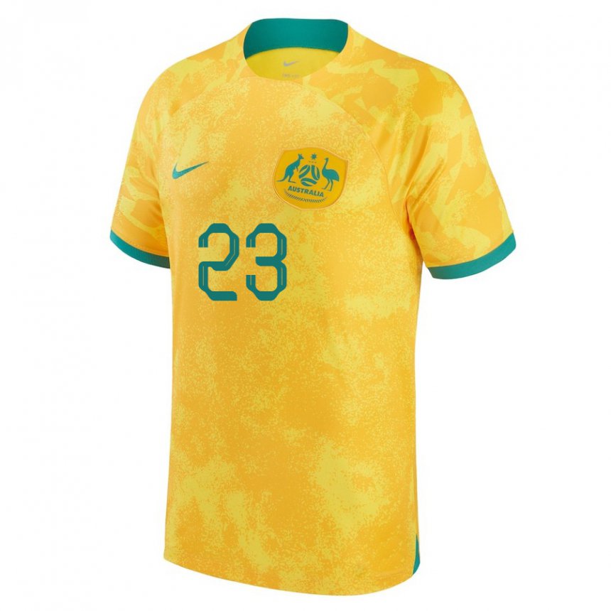 Criança Camisola Australiana Gianni Stensness #23 Dourado Principal 22-24 Camisa Brasil