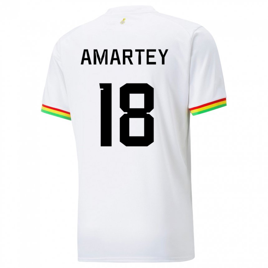 Criança Camisola Ganesa Daniel Amartey #18 Branco Principal 22-24 Camisa Brasil