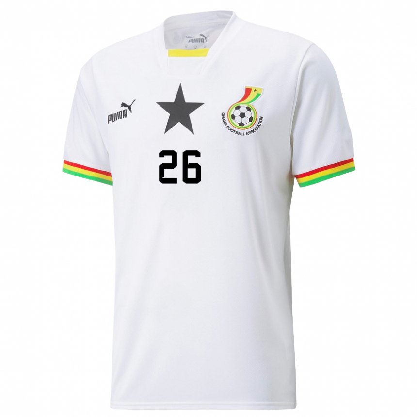 Criança Camisola Ganesa Alidu Seidu #26 Branco Principal 22-24 Camisa Brasil