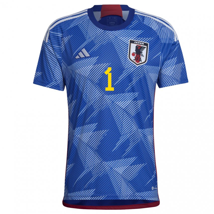 Criança Camisola Japonesa Eiji Kawashima #1 Azul Real Principal 22-24 Camisa Brasil