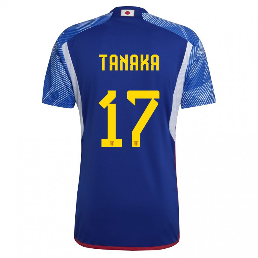 Criança Camisola Japonesa Ao Tanaka #17 Azul Real Principal 22-24 Camisa Brasil