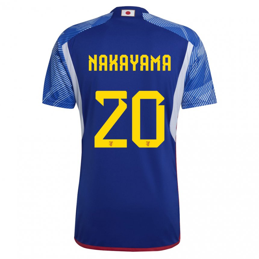 Criança Camisola Japonesa Yuta Nakayama #20 Azul Real Principal 22-24 Camisa Brasil