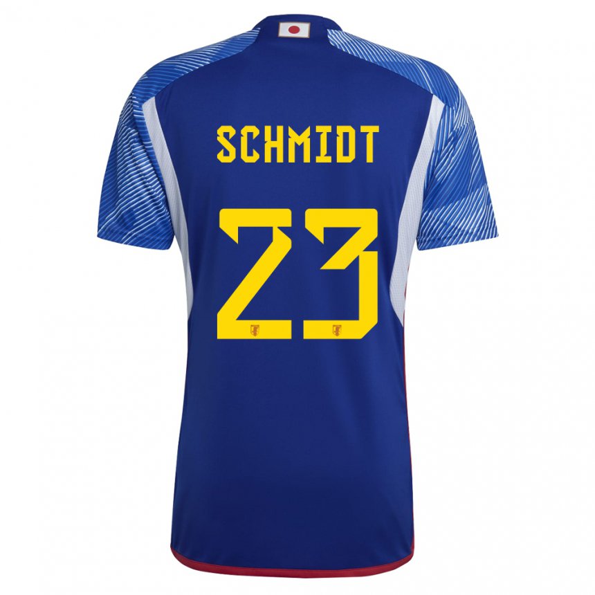 Criança Camisola Japonesa Daniel Schmidt #23 Azul Real Principal 22-24 Camisa Brasil