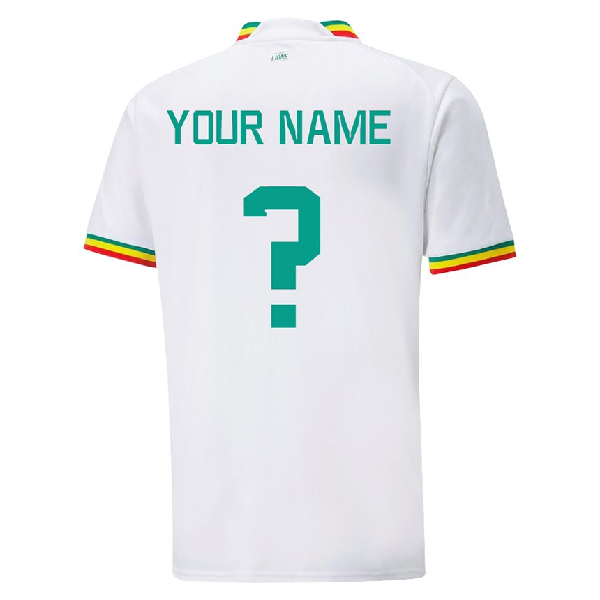 Criança Camisola Senegalesa Seu Nome #0 Branco Principal 22-24 Camisa Brasil