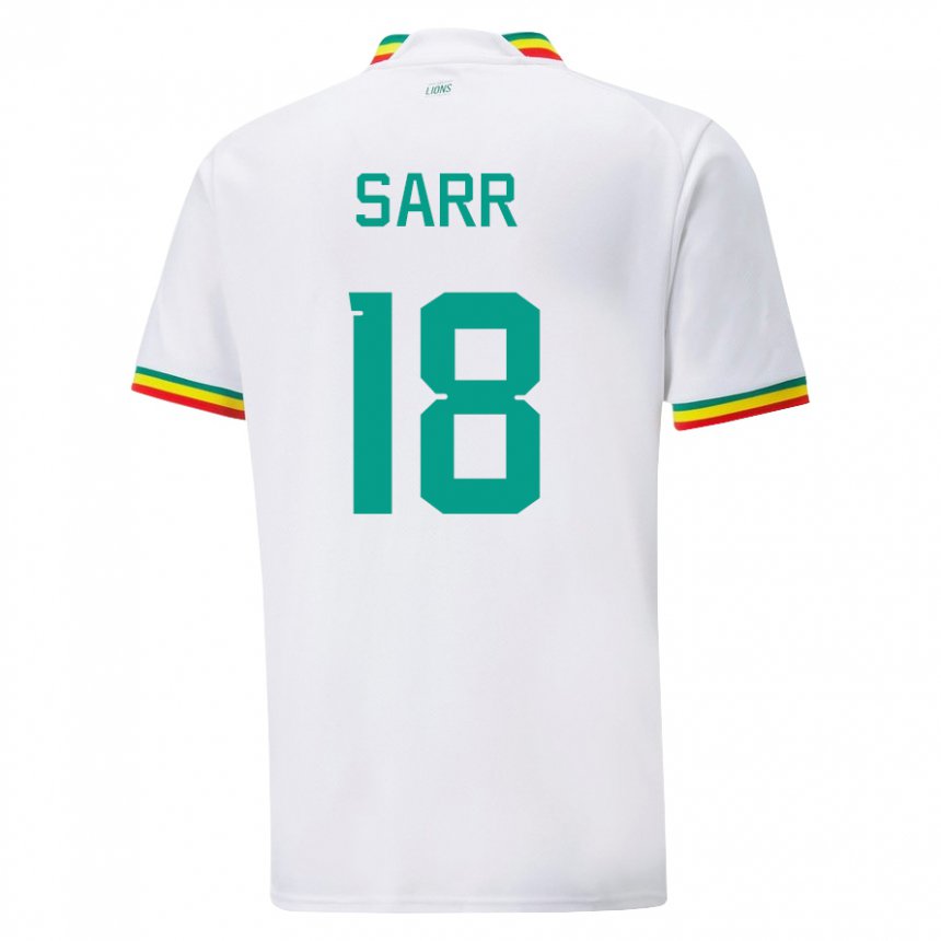 Criança Camisola Senegalesa Ismaila Sarr #18 Branco Principal 22-24 Camisa Brasil