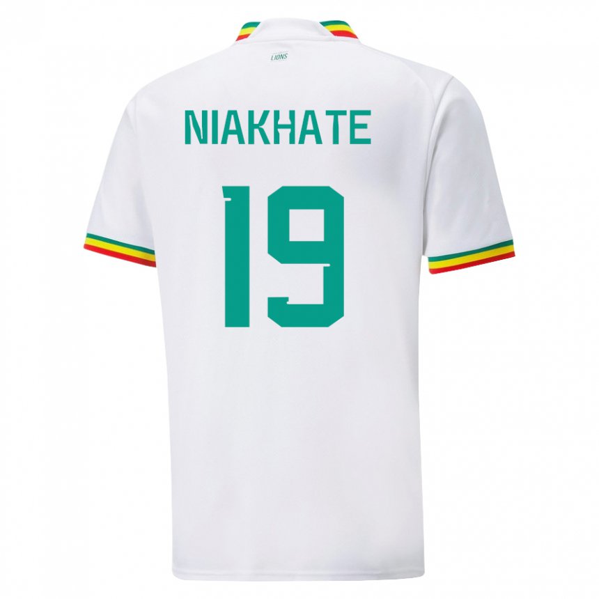 Criança Camisola Senegalesa Moussa Niakhate #19 Branco Principal 22-24 Camisa Brasil