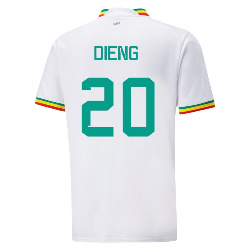 Criança Camisola Senegalesa Bamba Dieng #20 Branco Principal 22-24 Camisa Brasil