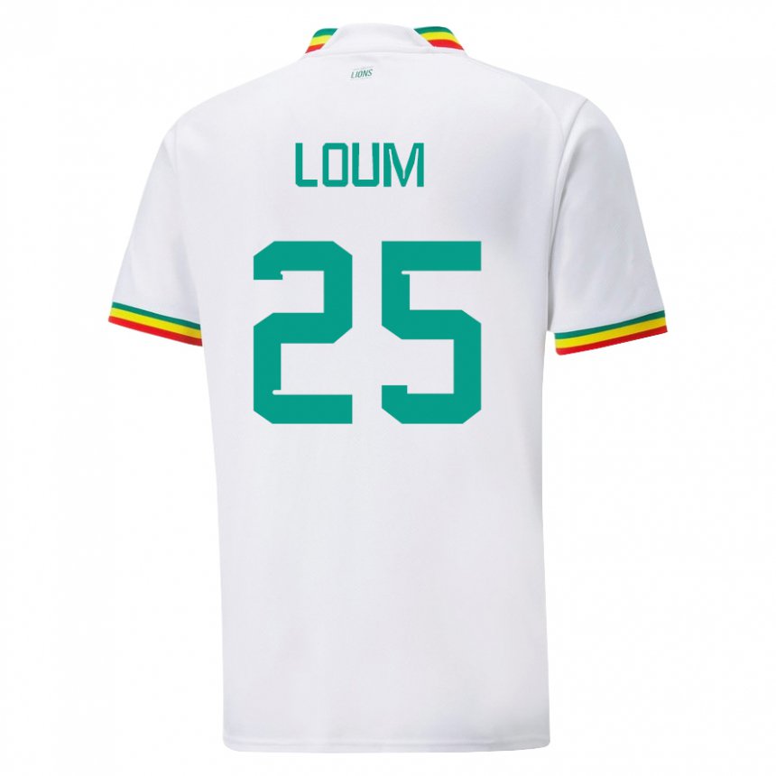 Criança Camisola Senegalesa Mamadou Loum #25 Branco Principal 22-24 Camisa Brasil