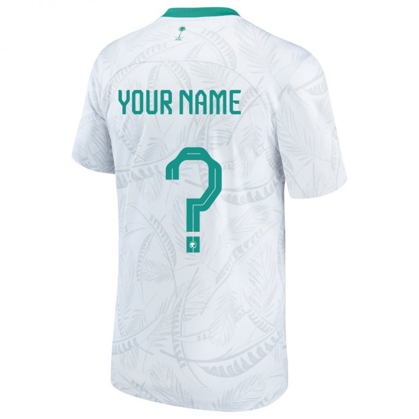 Criança Camisola Saudita Seu Nome #0 Branco Principal 22-24 Camisa Brasil