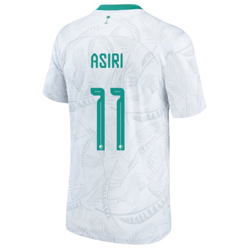 Criança Camisola Saudita Haitham Asiri #11 Branco Principal 22-24 Camisa Brasil