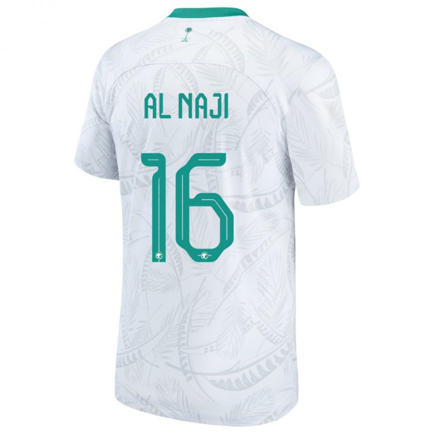 Criança Camisola Saudita Sami Al Naji #16 Branco Principal 22-24 Camisa Brasil