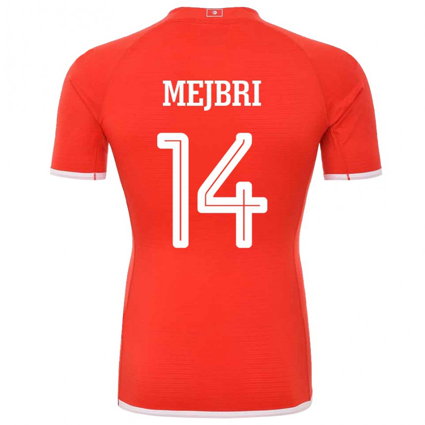 Criança Camisola Tunisiana Hannibal Mejbri #14 Vermelho Principal 22-24 Camisa Brasil