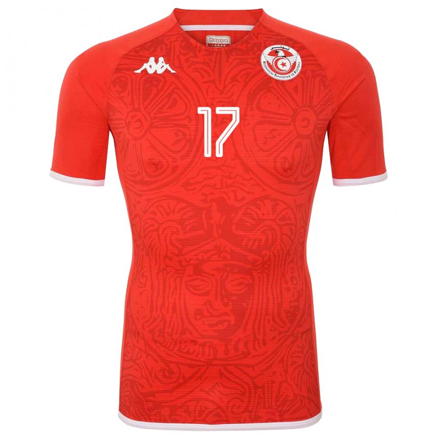 Criança Camisola Tunisiana Ellyes Skhiri #17 Vermelho Principal 22-24 Camisa Brasil