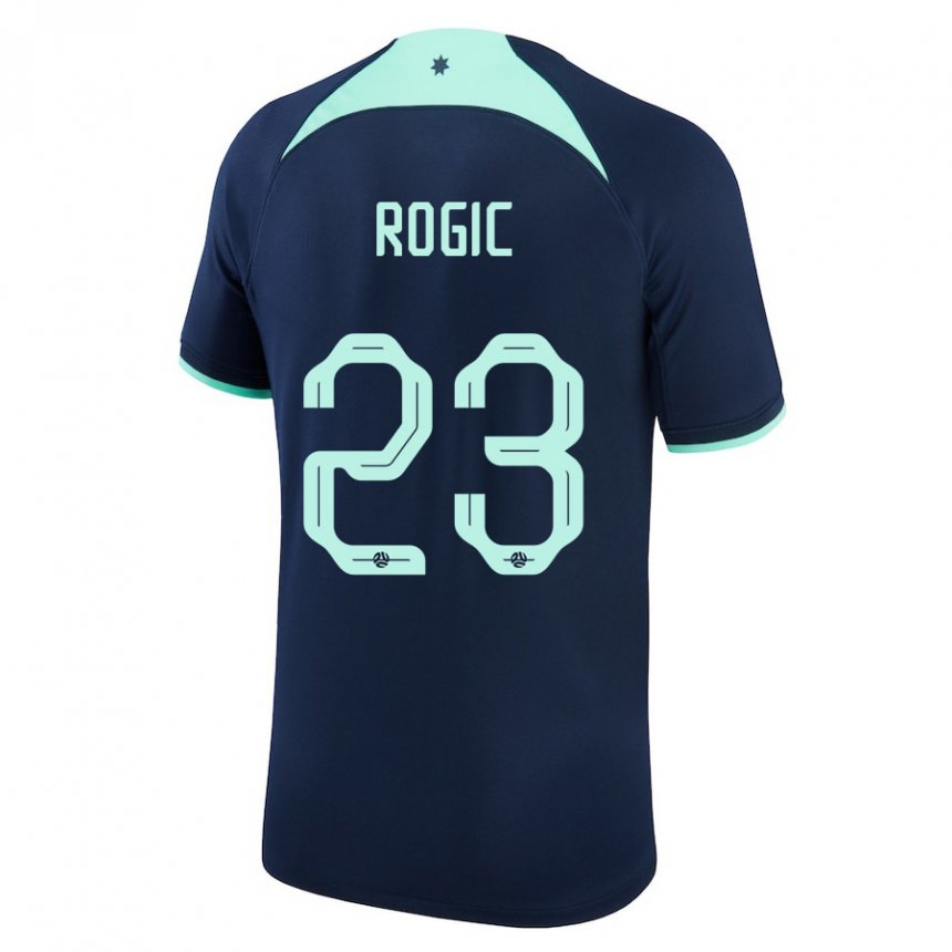 Criança Camisola Australiana Tom Rogic #23 Azul Escuro Alternativa 22-24 Camisa Brasil