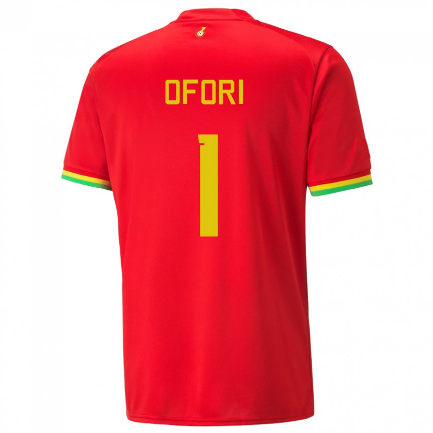 Criança Camisola Ganesa Richard Ofori #1 Vermelho Alternativa 22-24 Camisa Brasil