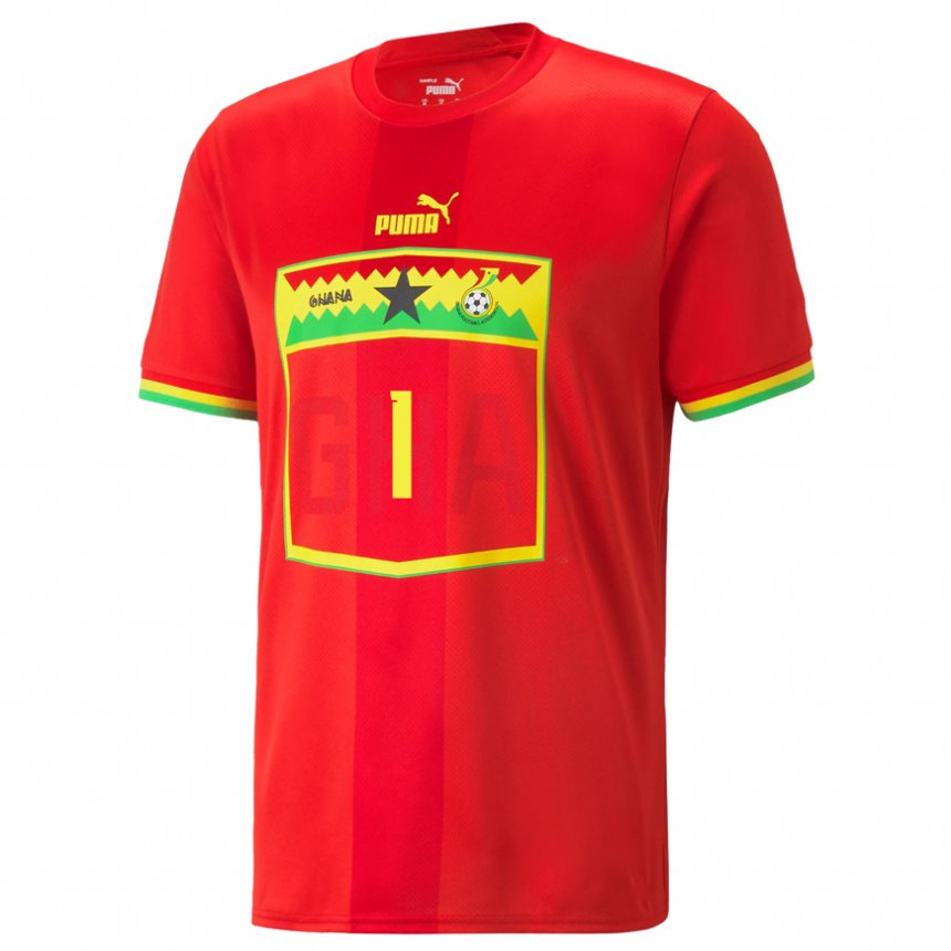 Criança Camisola Ganesa Richard Ofori #1 Vermelho Alternativa 22-24 Camisa Brasil