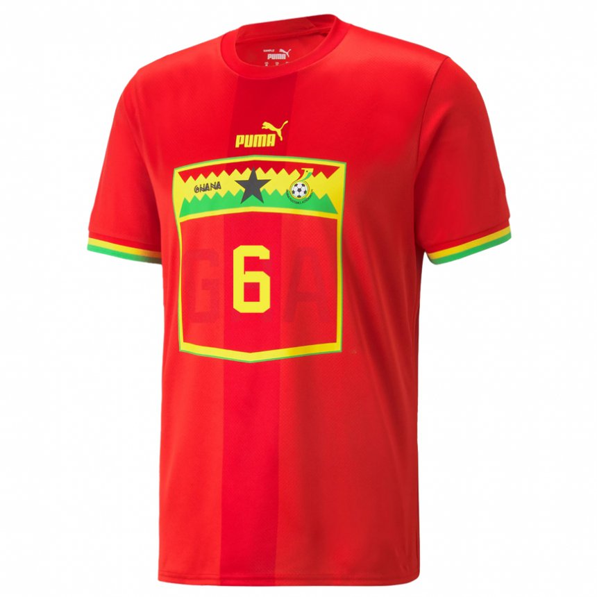 Criança Camisola Ganesa Elisha Owusu #6 Vermelho Alternativa 22-24 Camisa Brasil