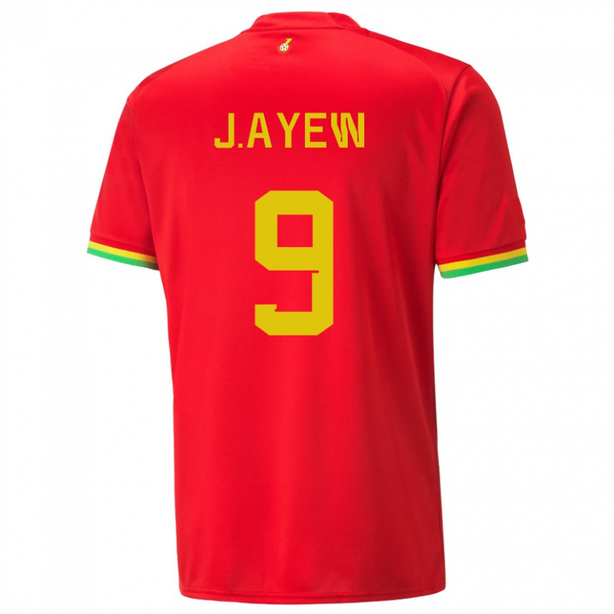 Criança Camisola Ganesa Jordan Ayew #9 Vermelho Alternativa 22-24 Camisa Brasil