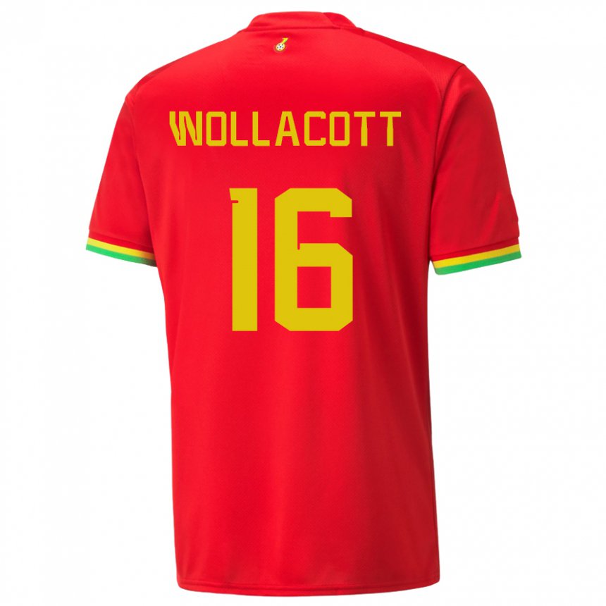 Criança Camisola Ganesa Joe Wollacott #16 Vermelho Alternativa 22-24 Camisa Brasil
