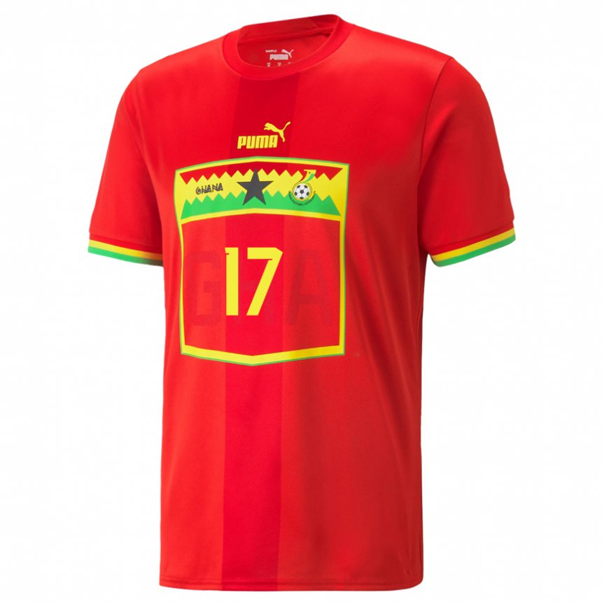 Criança Camisola Ganesa Abdul-rahman Baba #17 Vermelho Alternativa 22-24 Camisa Brasil