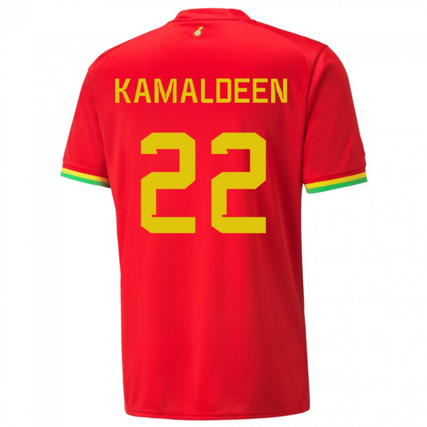 Criança Camisola Ganesa Kamaldeen Sulemana #22 Vermelho Alternativa 22-24 Camisa Brasil