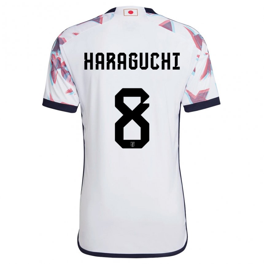 Criança Camisola Japonesa Genki Haraguchi #8 Branco Alternativa 22-24 Camisa Brasil