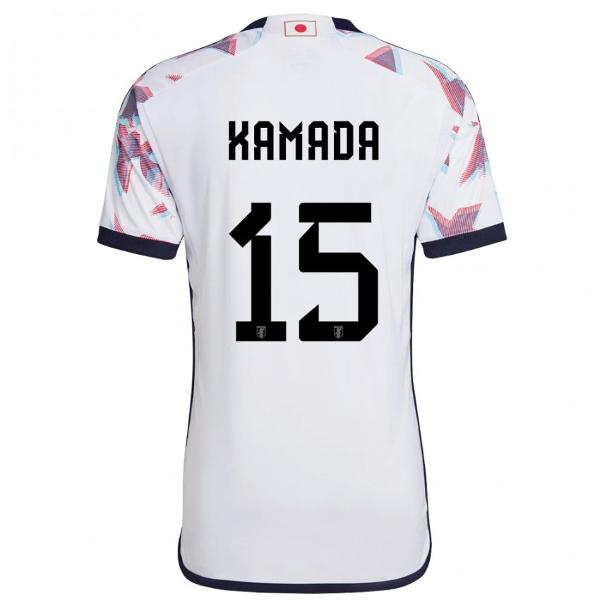 Criança Camisola Japonesa Daichi Kamada #15 Branco Alternativa 22-24 Camisa Brasil