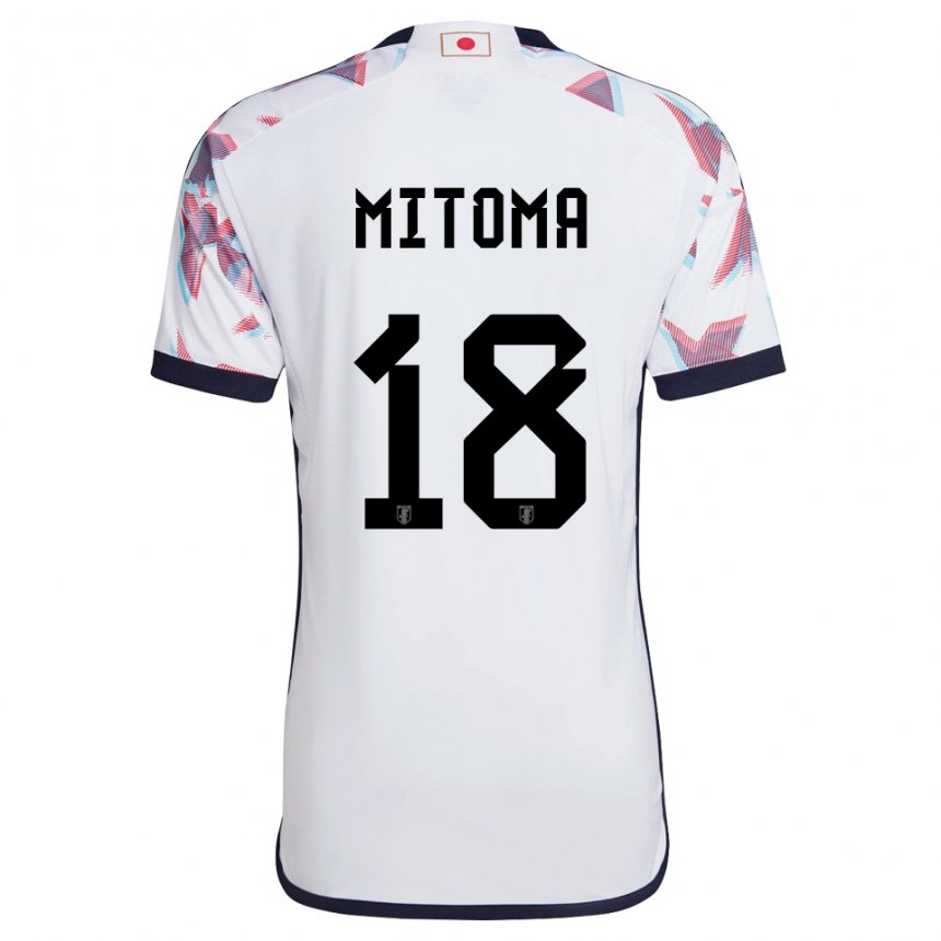 Criança Camisola Japonesa Kaoru Mitoma #18 Branco Alternativa 22-24 Camisa Brasil