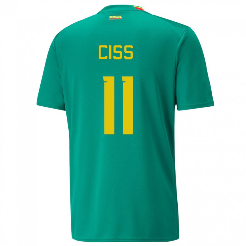 Criança Camisola Senegalesa Pathe Ciss #11 Verde Alternativa 22-24 Camisa Brasil