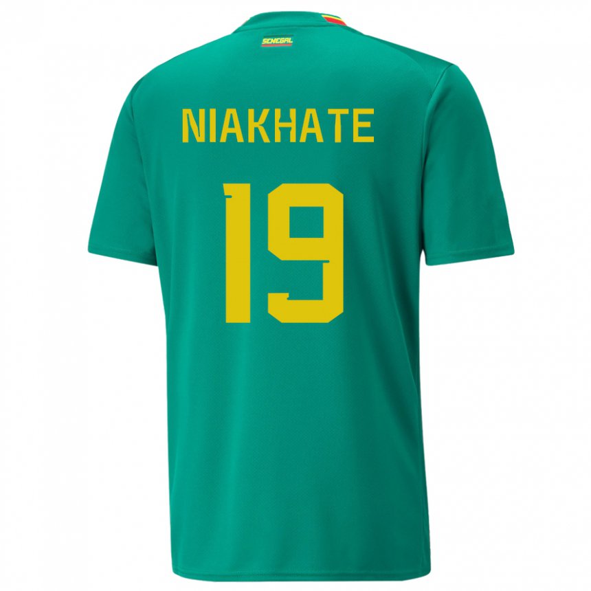 Criança Camisola Senegalesa Moussa Niakhate #19 Verde Alternativa 22-24 Camisa Brasil