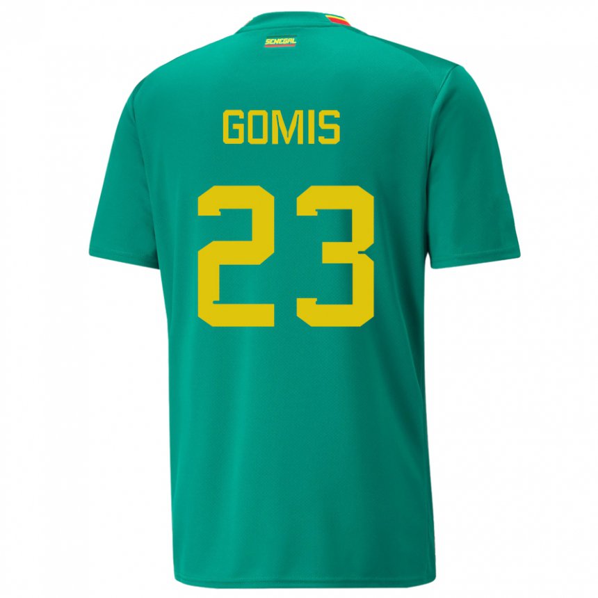 Criança Camisola Senegalesa Alfred Gomis #23 Verde Alternativa 22-24 Camisa Brasil