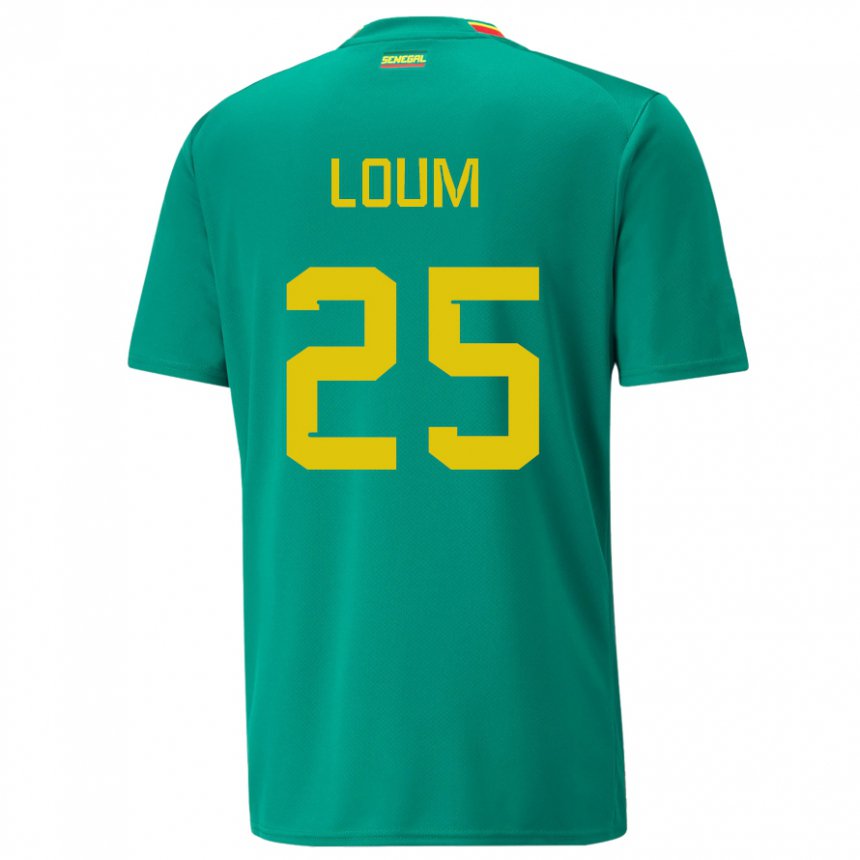 Criança Camisola Senegalesa Mamadou Loum #25 Verde Alternativa 22-24 Camisa Brasil