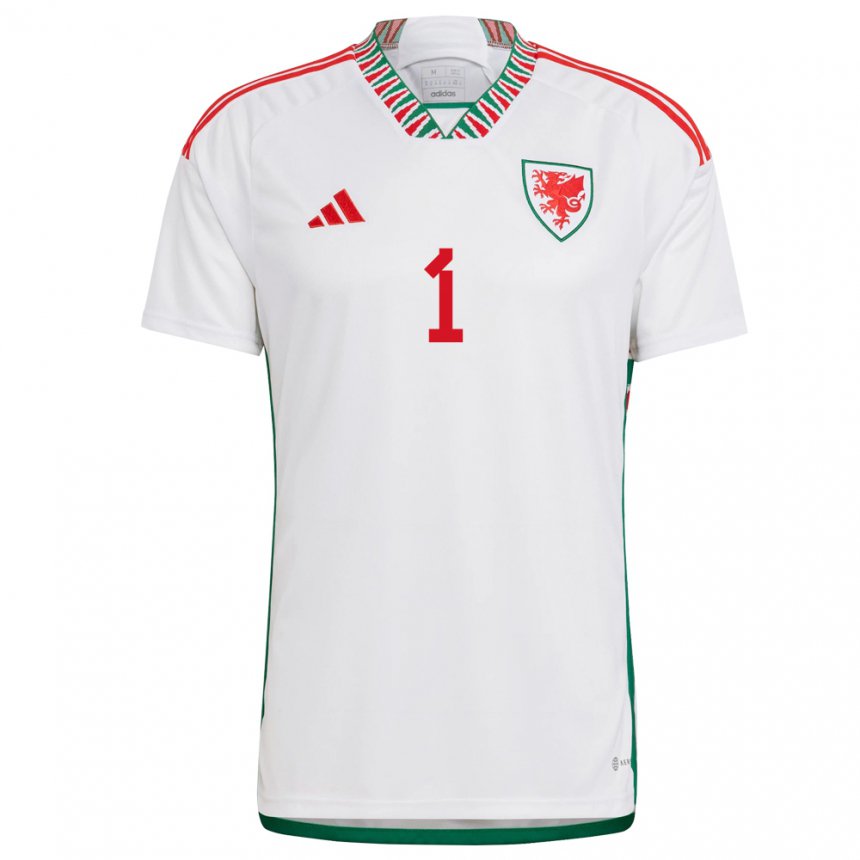 Criança Camisola Galesa Wayne Hennessey #1 Branco Alternativa 22-24 Camisa Brasil