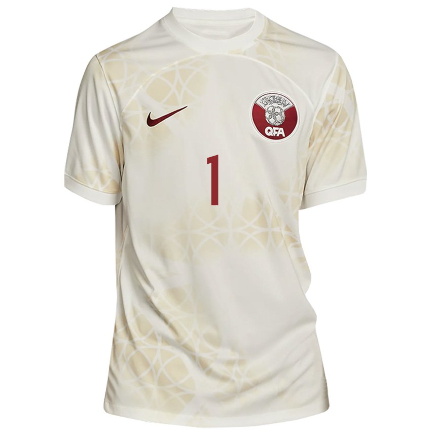 Criança Camisola Catari Saad Al Sheeb #1 Bege Dourado Alternativa 22-24 Camisa Brasil