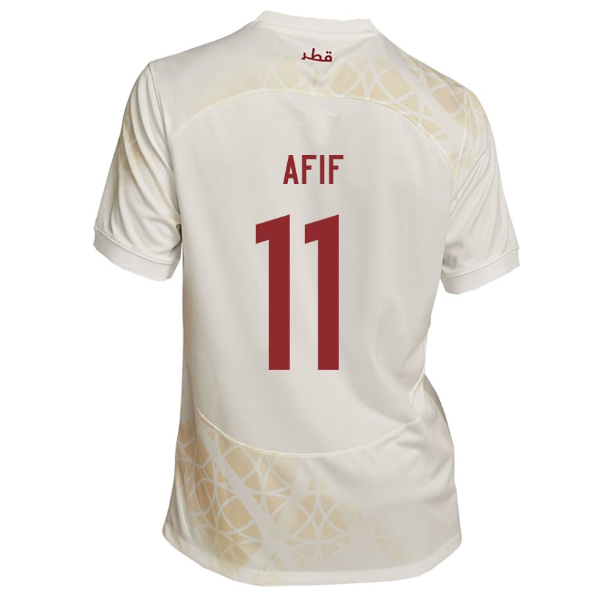 Criança Camisola Catari Akram Afif #11 Bege Dourado Alternativa 22-24 Camisa Brasil