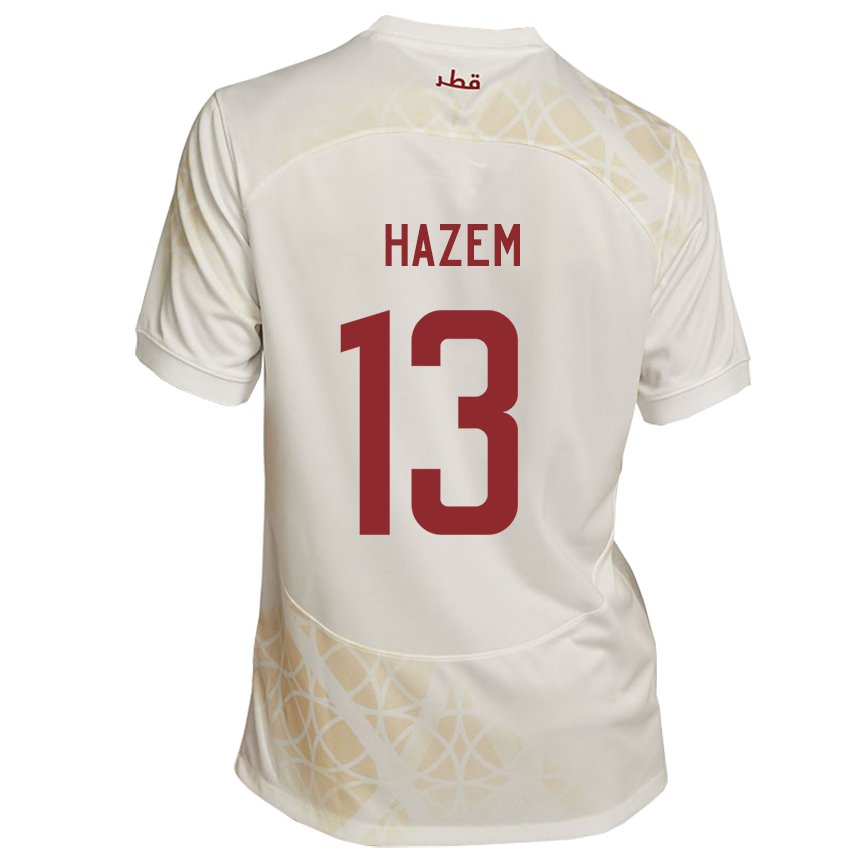 Criança Camisola Catari Hazem Shehata #13 Bege Dourado Alternativa 22-24 Camisa Brasil