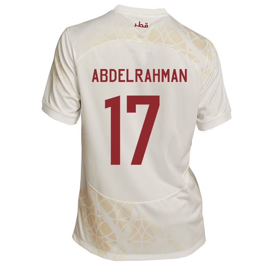 Criança Camisola Catari Abdelrahman Fahmi Moustafa #17 Bege Dourado Alternativa 22-24 Camisa Brasil