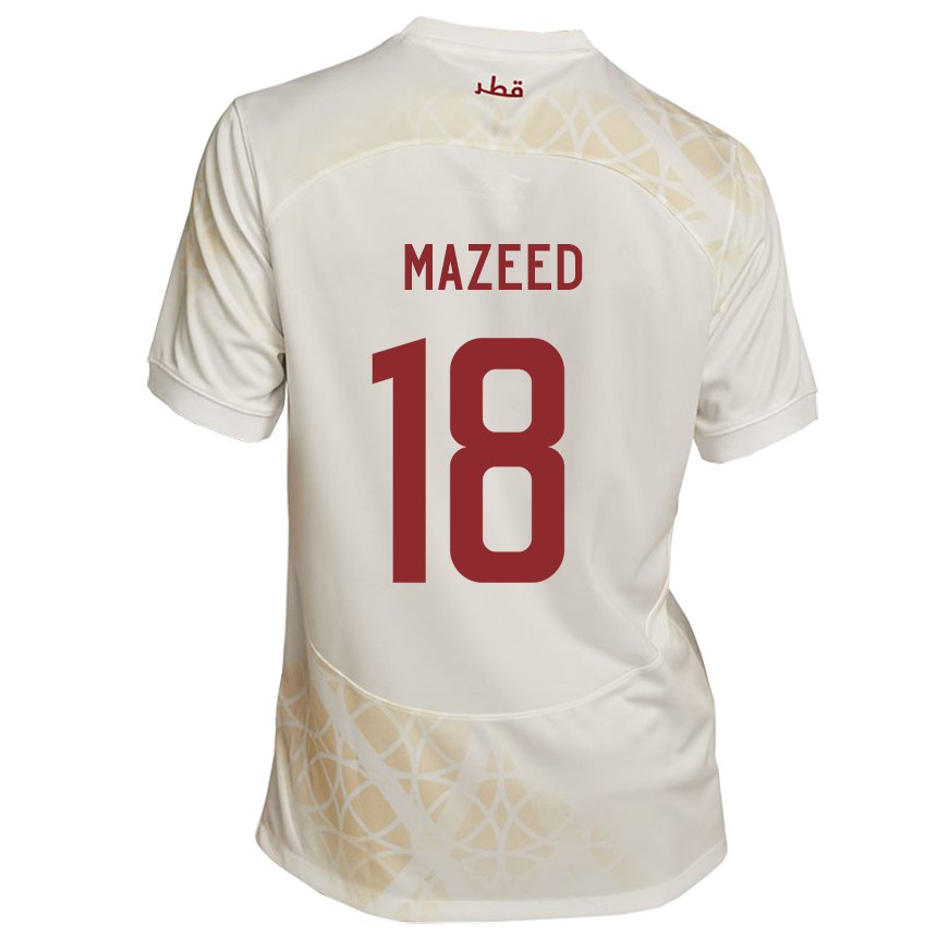 Criança Camisola Catari Khalid Muneer Ali #18 Bege Dourado Alternativa 22-24 Camisa Brasil