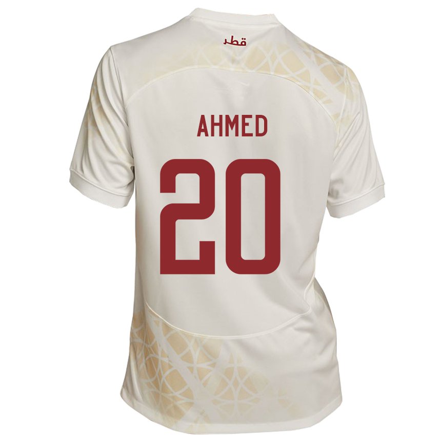 Criança Camisola Catari Ahmed Fadel Hasaba #20 Bege Dourado Alternativa 22-24 Camisa Brasil