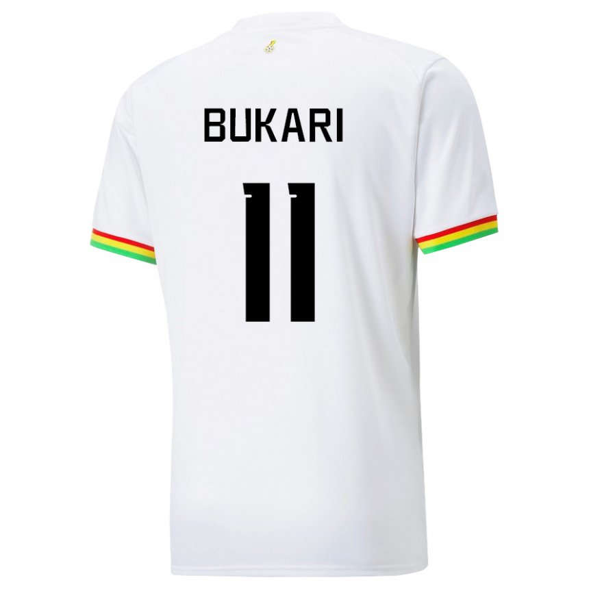 Homem Camisola Ganesa Osman Bukari #11 Branco Principal 22-24 Camisa Brasil