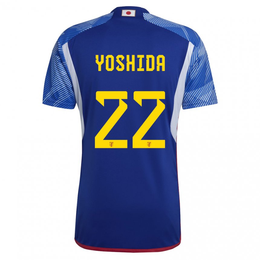 Homem Camisola Japonesa Maya Yoshida #22 Azul Real Principal 22-24 Camisa Brasil