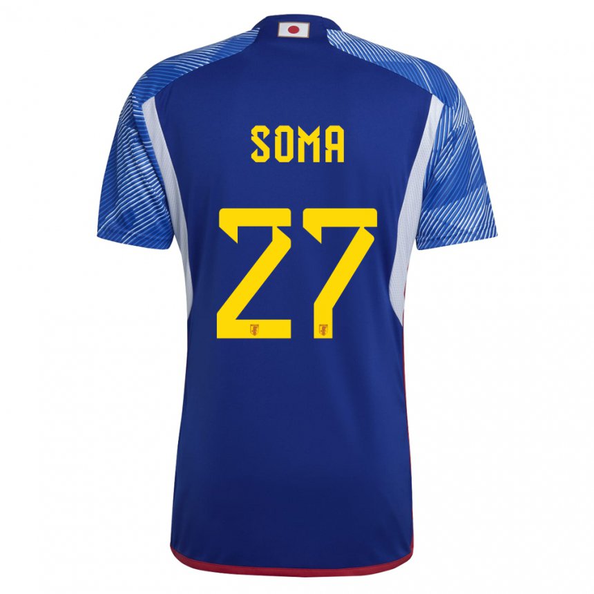 Homem Camisola Japonesa Yuki Soma #27 Azul Real Principal 22-24 Camisa Brasil