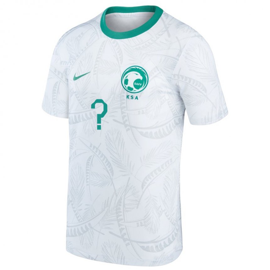 Homem Camisola Saudita Seu Nome #0 Branco Principal 22-24 Camisa Brasil