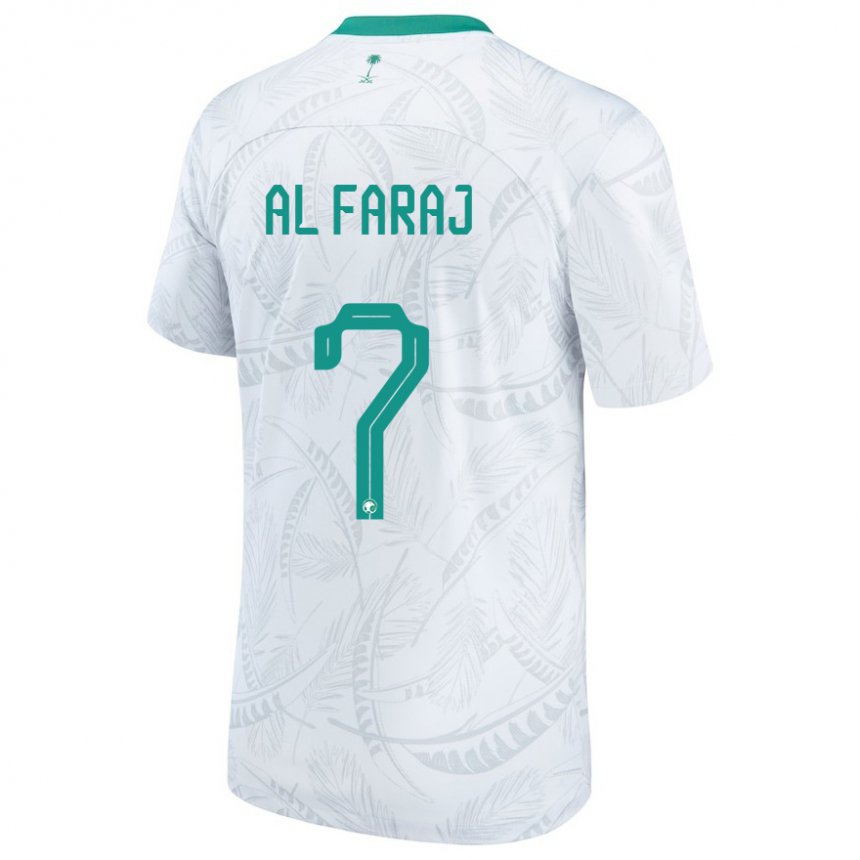 Homem Camisola Saudita Salman Al Faraj #7 Branco Principal 22-24 Camisa Brasil