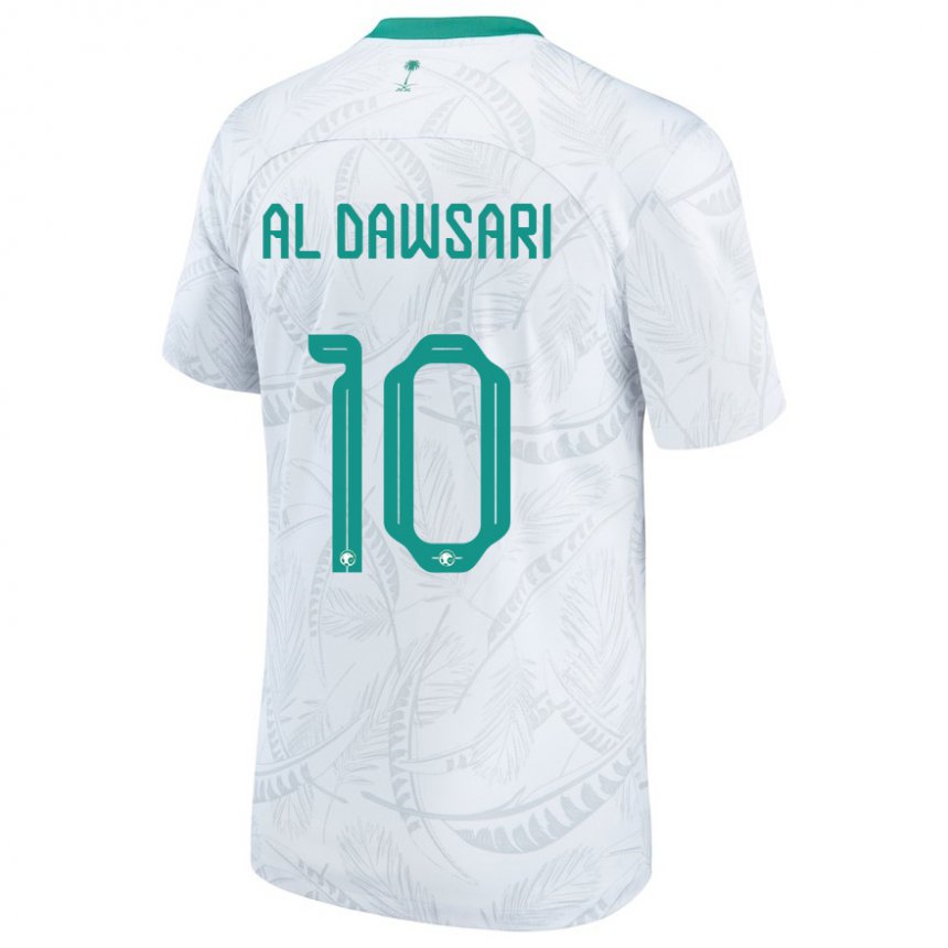 Homem Camisola Saudita Salem Al Dawsari #10 Branco Principal 22-24 Camisa Brasil