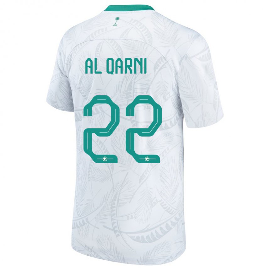 Homem Camisola Saudita Fawaz Al Qarni #22 Branco Principal 22-24 Camisa Brasil