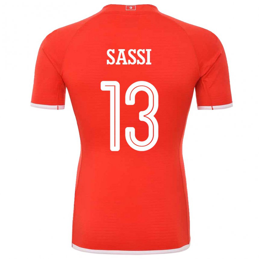 Homem Camisola Tunisiana Ferjani Sassi #13 Vermelho Principal 22-24 Camisa Brasil