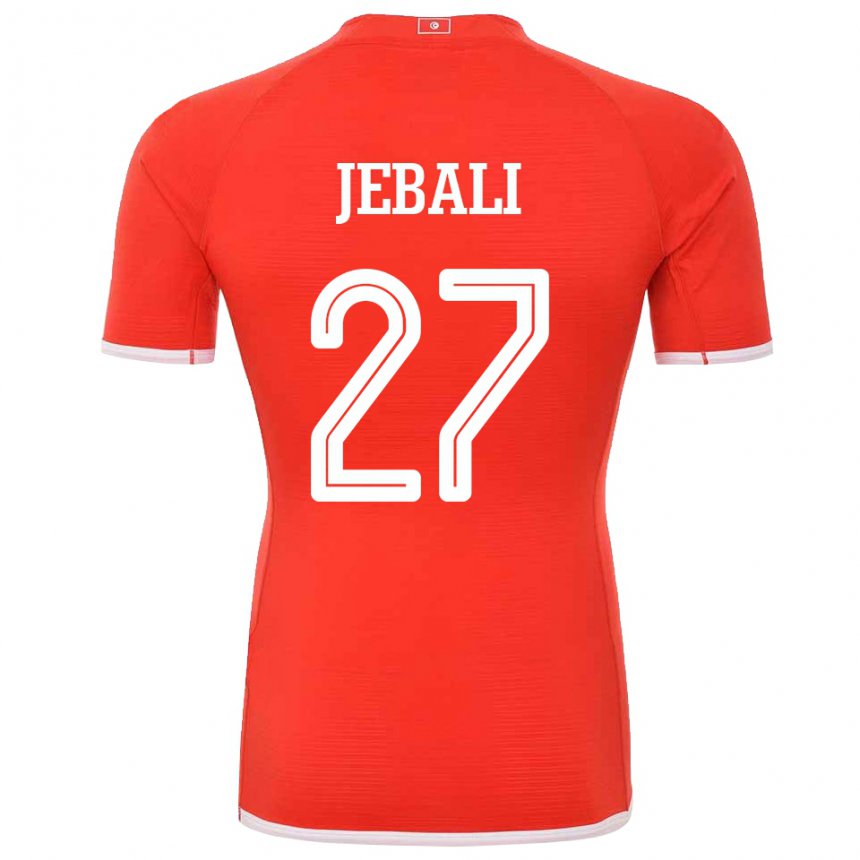 Homem Camisola Tunisiana Issam Jebali #27 Vermelho Principal 22-24 Camisa Brasil